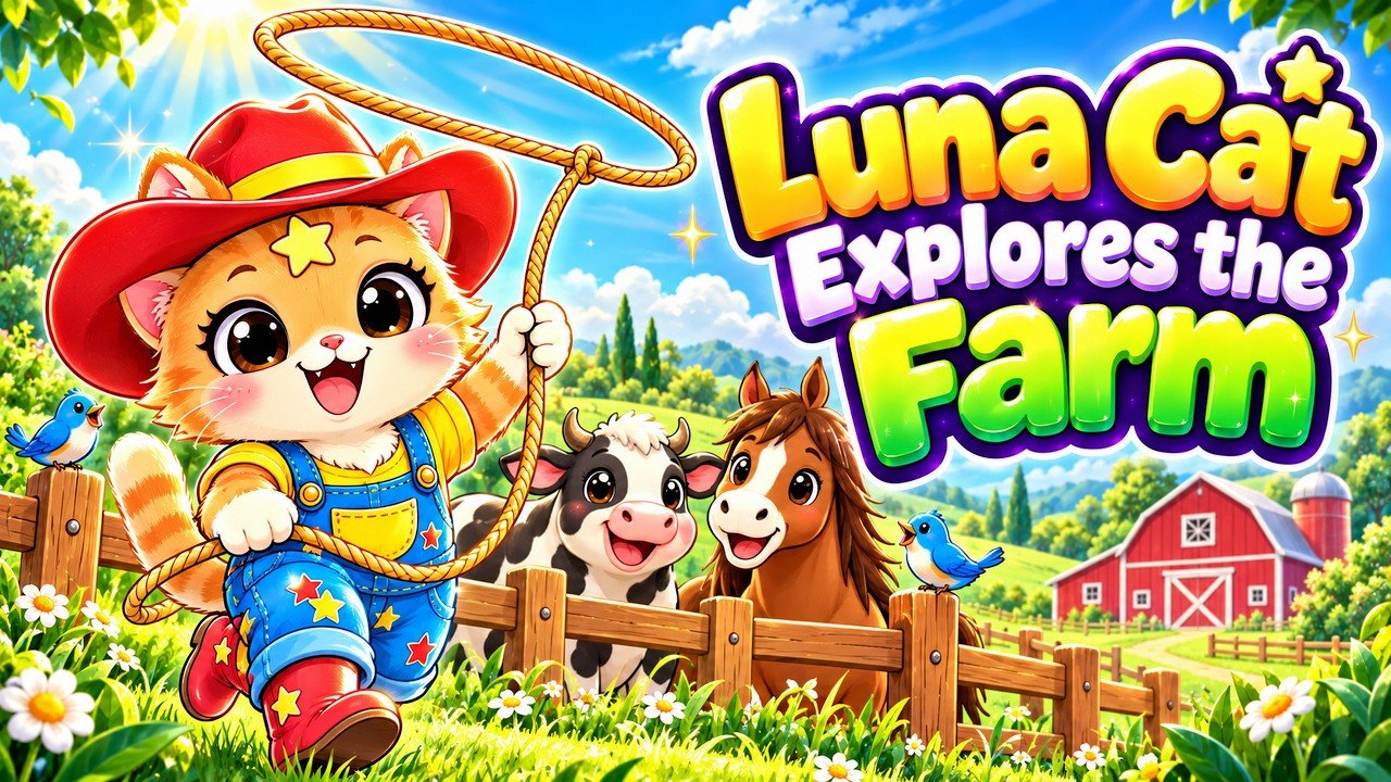 Luna exploring the farm